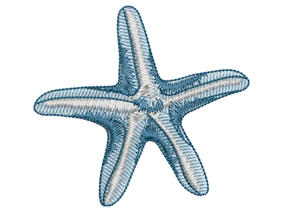 Blue Starfish Embroidery: A Seasonal Stitch with Coastal Charm