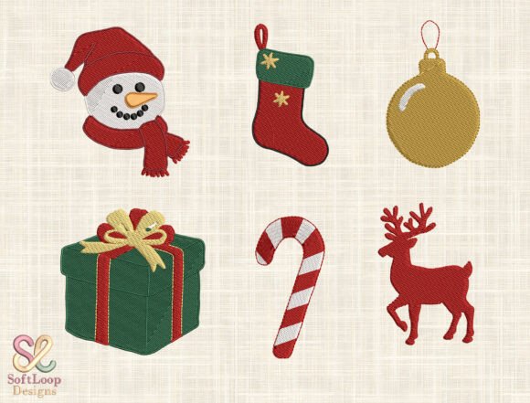 Christmas Cheer Patch Embroidery Set
