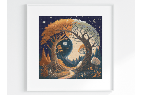 Witchy Moon Embroidery Design